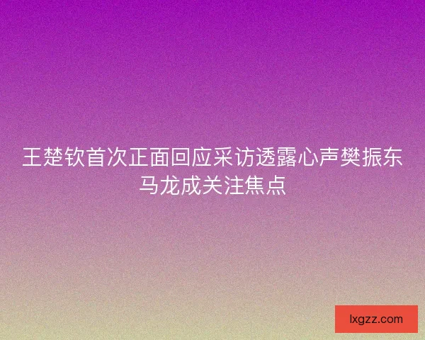 王楚钦首次正面回应采访透露心声樊振东马龙成关注焦点 王楚钦首次正面回应采访透露心声樊振东马龙成关注焦点